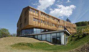 Building of the Alpine hotel <i>Celjska koča</i> designed by <!--LINK'" 0:50-->, 2005 - 2006