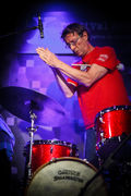 The remarkable drummer Zlatko Kaučič performing at Festival of Slovenian Jazz, 2014
