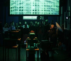 Installation <i>BrainTV</i> by <!--LINK'" 0:208--> at <!--LINK'" 0:209--> in Ljubljana.