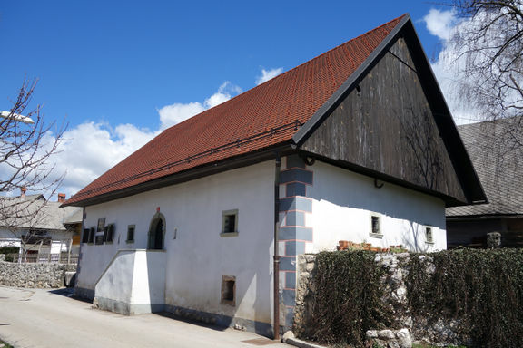 Birthplace of France Prešeren (pr' Ribču) located in the village of Vrba in the Municipality of Žirovnica. The house where the Slovene poet France Prešeren was born in 1800.