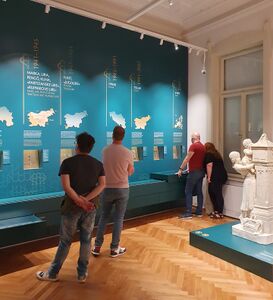 The permanent exhibition of Slovenian Banking Museum, 2023.