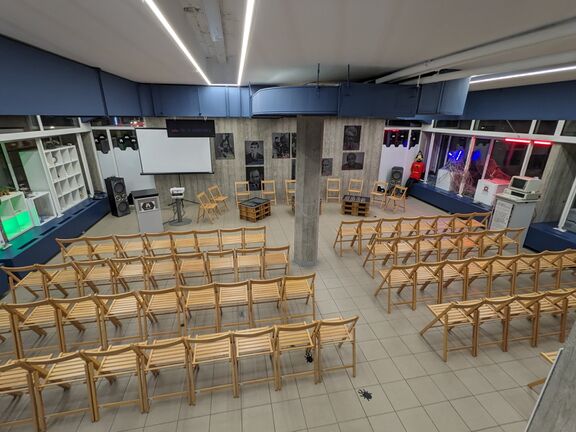 Slovenian Computer History Museum's event space, Ljubljana.