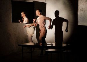 <!--LINK'" 0:53--> and <!--LINK'" 0:54--> perform in "Sostanovalka", [title translates as Girl Roommate] conceived by <!--LINK'" 0:55-->, <!--LINK'" 0:56-->, 2009