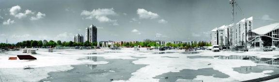 Sports Park Stožice, Ljubljana, landscape architecture by Studio AKKA. Render: Zaš Brezar